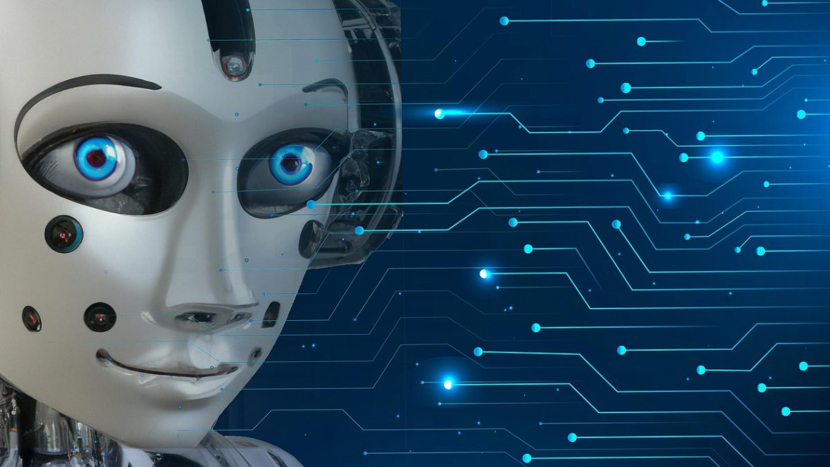 A humanoid robot representing AI agents in revolutionizing scientific discourse.
