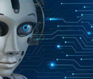 A humanoid robot representing AI agents in revolutionizing scientific discourse.