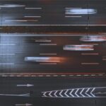 Nighttime highway traffic symbolizes the race to develop AGI as quickly as possible